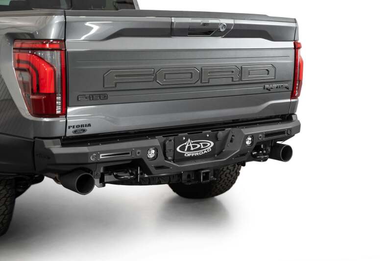Ford F150 Raptor Bumper - Rear - Addictive Desert Designs - Rock Fighter - Hammer Black - `21-`27